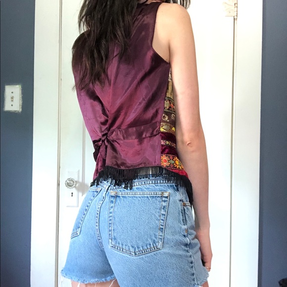 Vintage Bohemian Western Style Vest - Picture 2 of 5